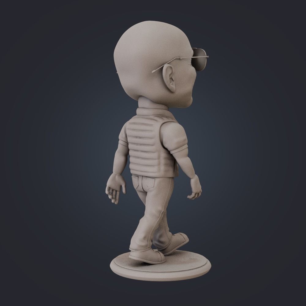Jeff Bezos - Bighead Style 3D print model_3