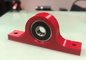 Bearing Pillow Block for 608 Bearing M3 M4 Quarter Inch Holes 3D print model_0