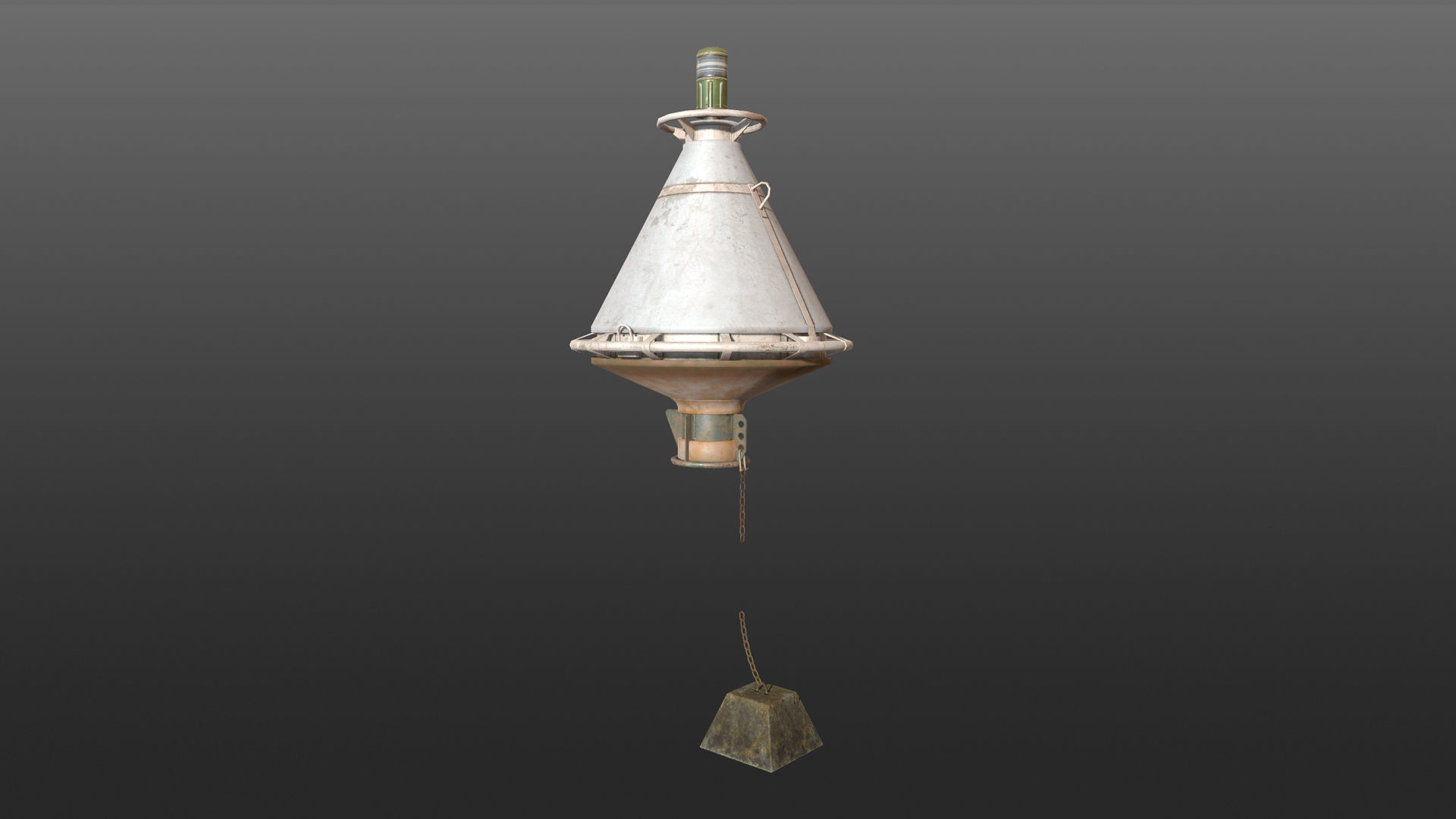 Buoy River RB-4-01 Left Side Mark Low-poly 3D model_15