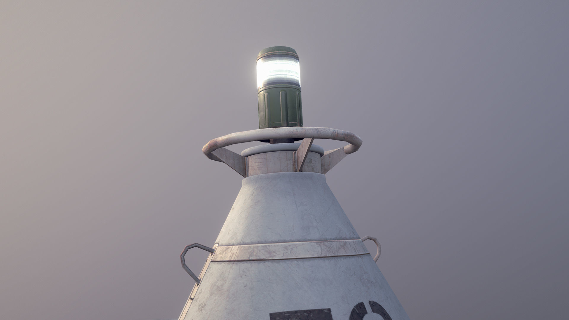 Buoy River RB-4-01 Left Side Mark Low-poly 3D model_10