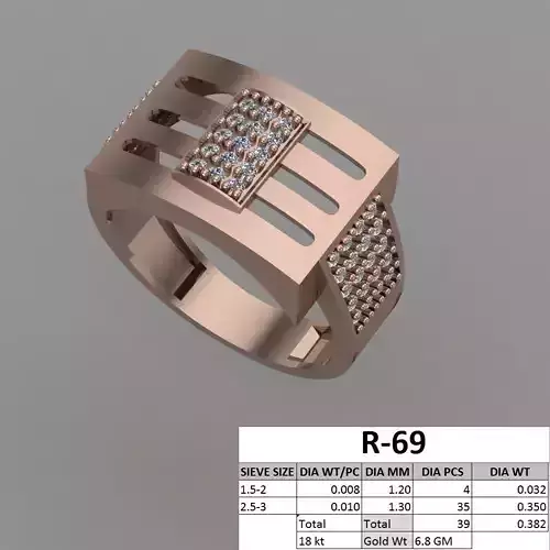 Male ring 3dm stl detail 