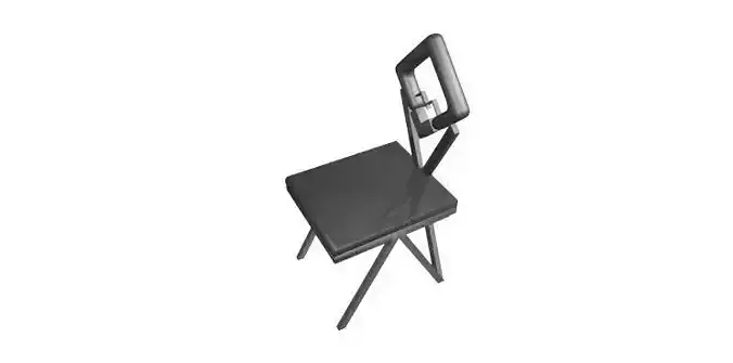 Chair with tablet 3D print model