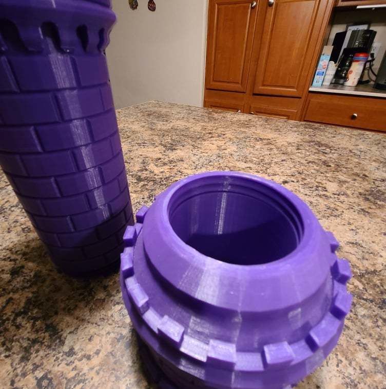 Castle Tower bank 3D print model_1