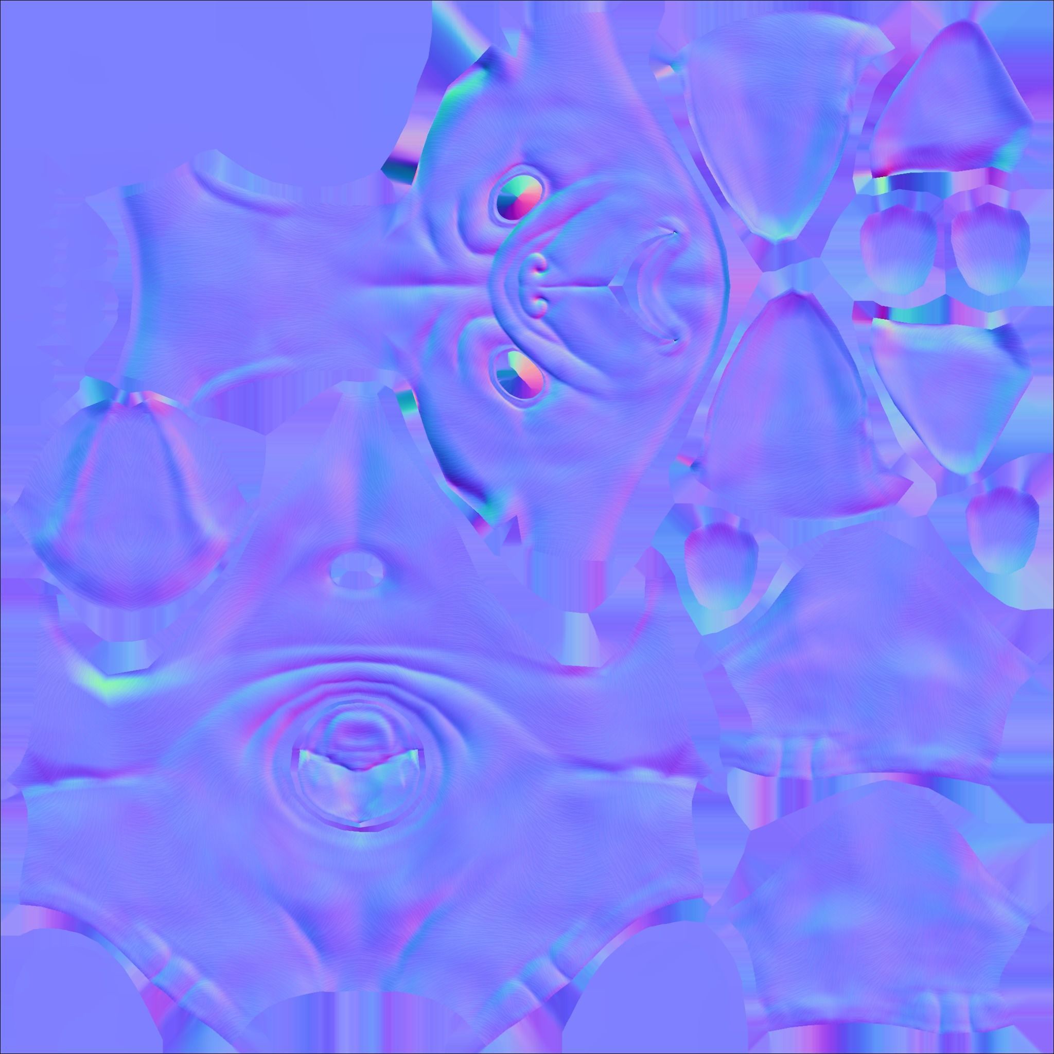 Pug Mops Low-poly 3D model_10