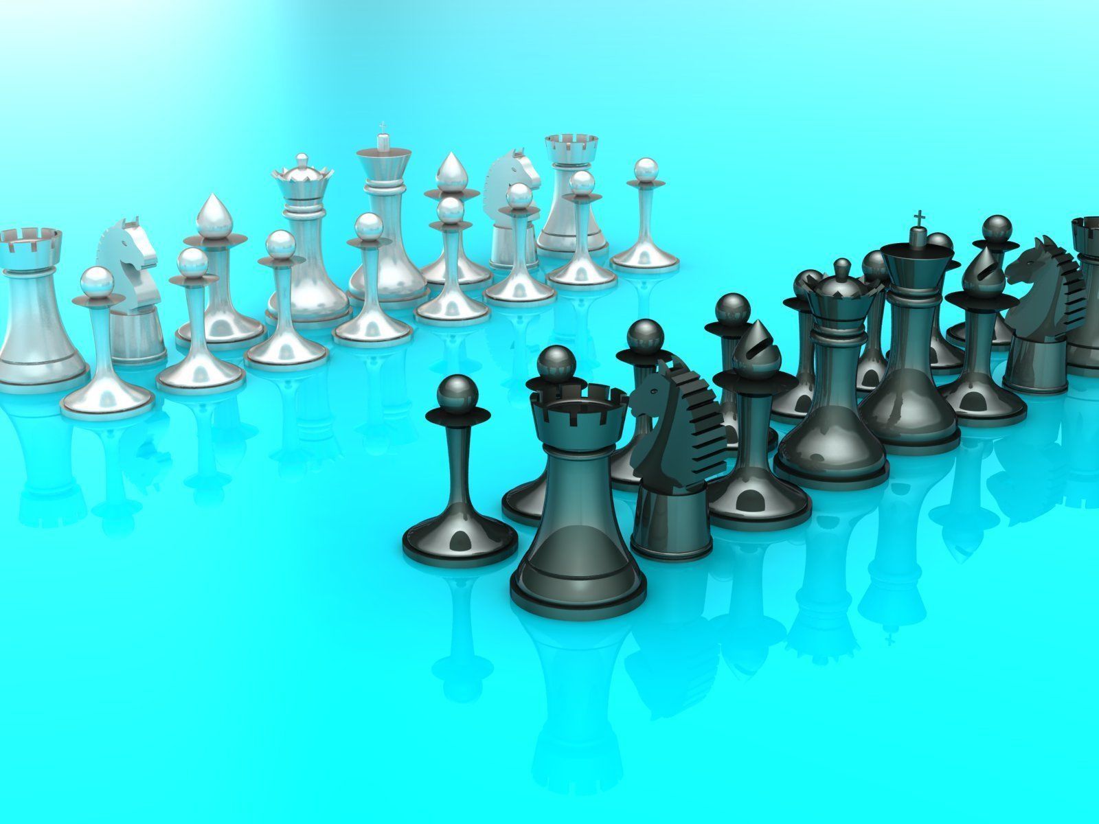 Printable chess pieces - no textures included 3D print model_3