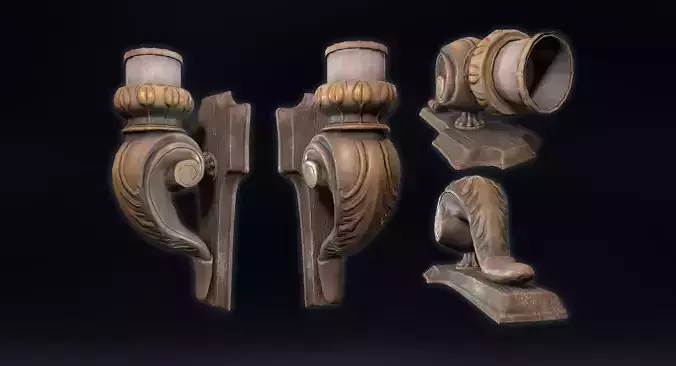 Candlestick ornate candle holder