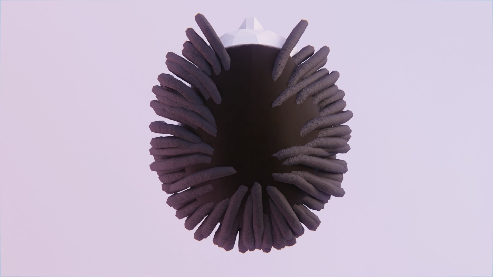 Long Dreads 4 - Classic Style Low-poly 3D model_4