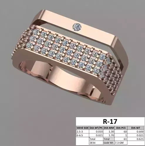 Male ring 3dm stl detail 