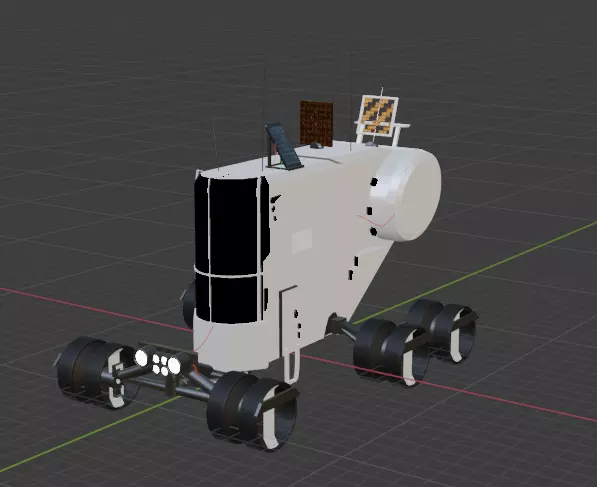 Rover space vehicle Free 3D model_0