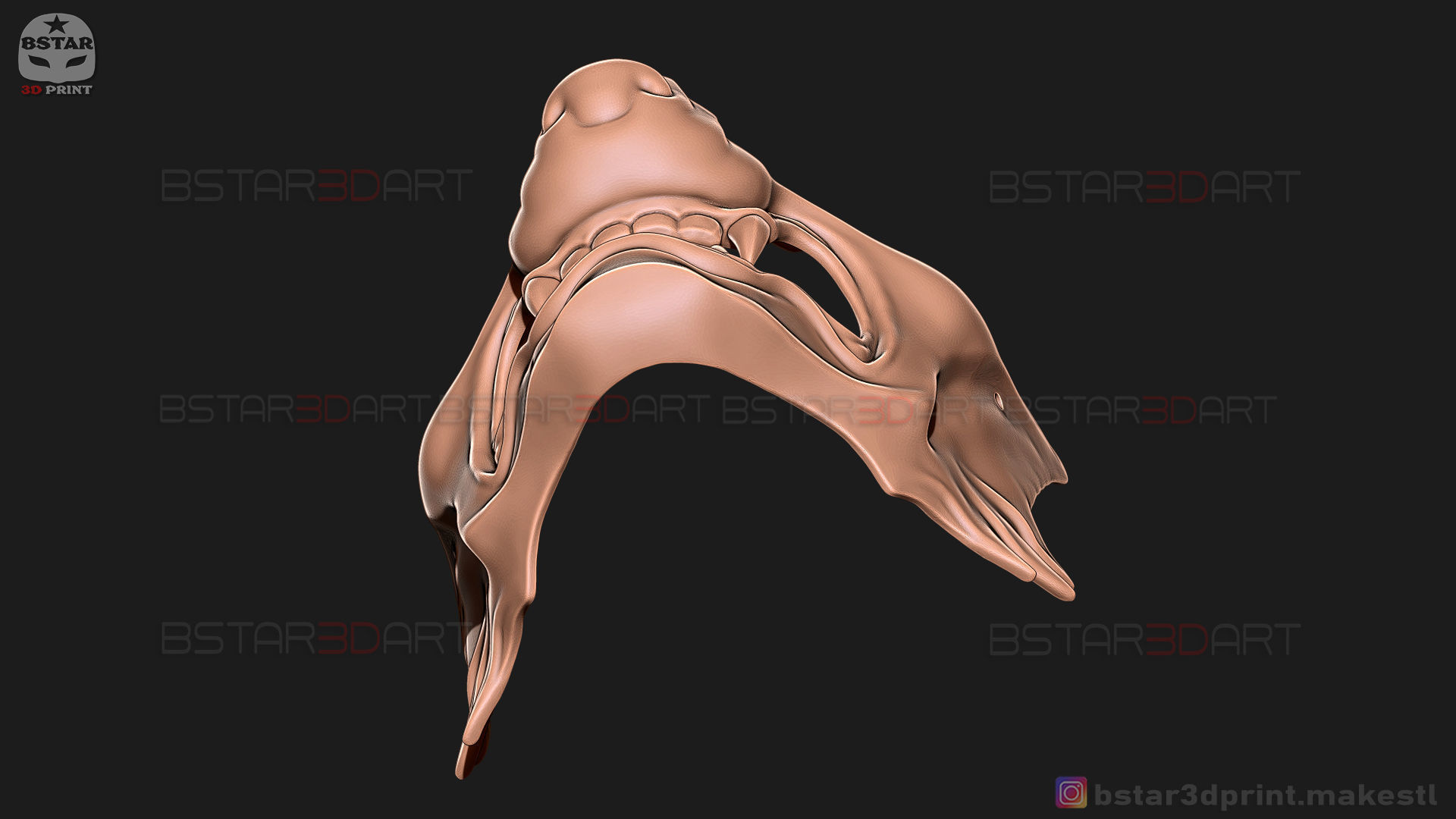 Ghost Of Tsushima - Wolf Mask - Samurai Cosplay Mask 3D print model_28