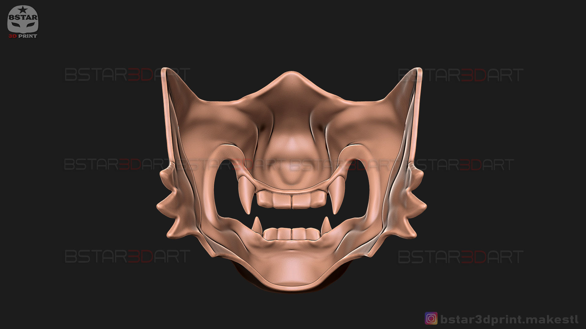 Ghost Of Tsushima - Wolf Mask - Samurai Cosplay Mask 3D print model_25