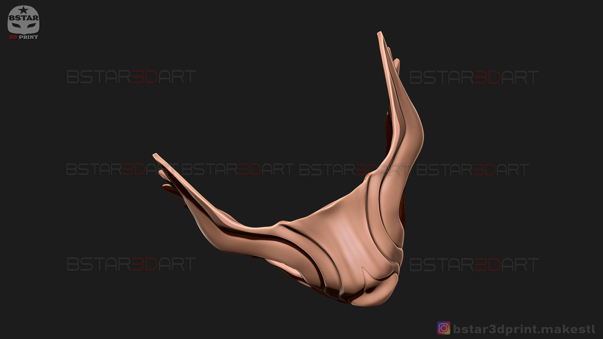 Ghost Of Tsushima - Wolf Mask - Samurai Cosplay Mask 3D print model_29