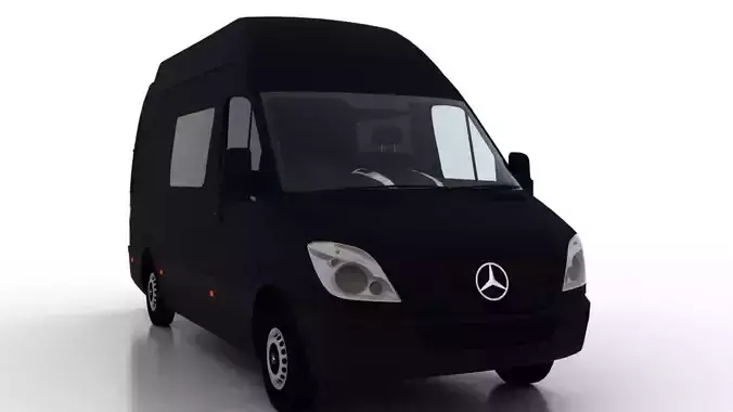 Mercedes Benz Sprinter L2H3 2009 Crew Van UK 3D model
