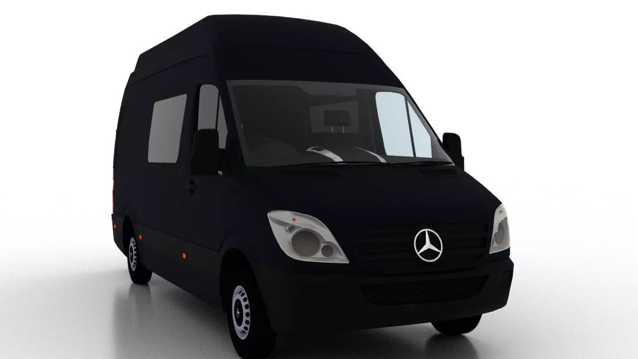 Mercedes Benz Sprinter L2H3 2009 Crew Van UK 3D model