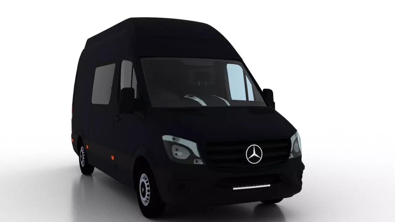 Mercedes Benz Sprinter L2H3 2015 Crew Van UK 3D model