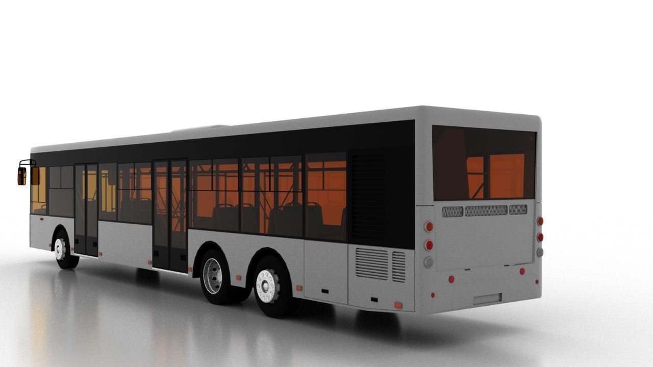 Bus Bogdan A80190 3D model_4