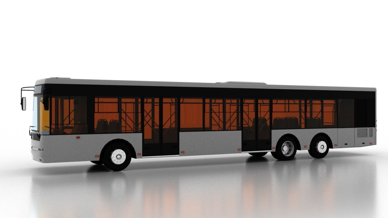 Bus Bogdan A80190 3D model_2