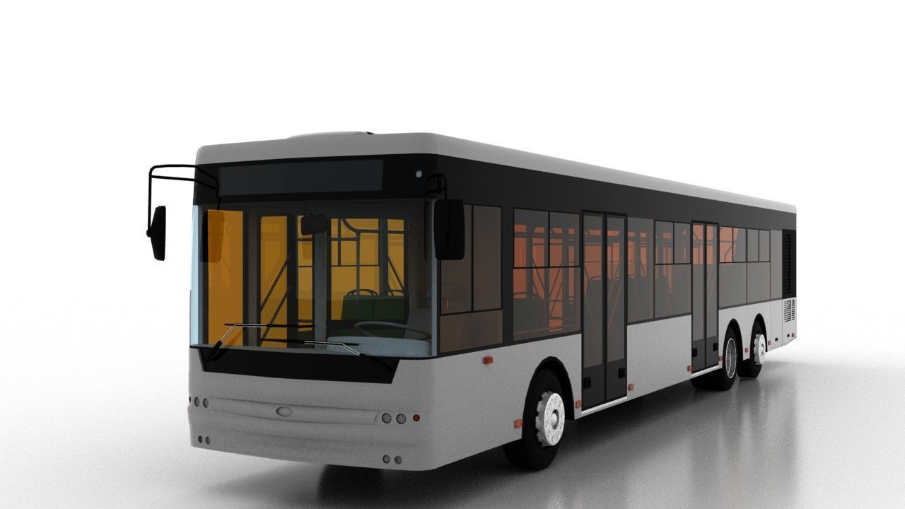 Bus Bogdan A80190 3D model_1