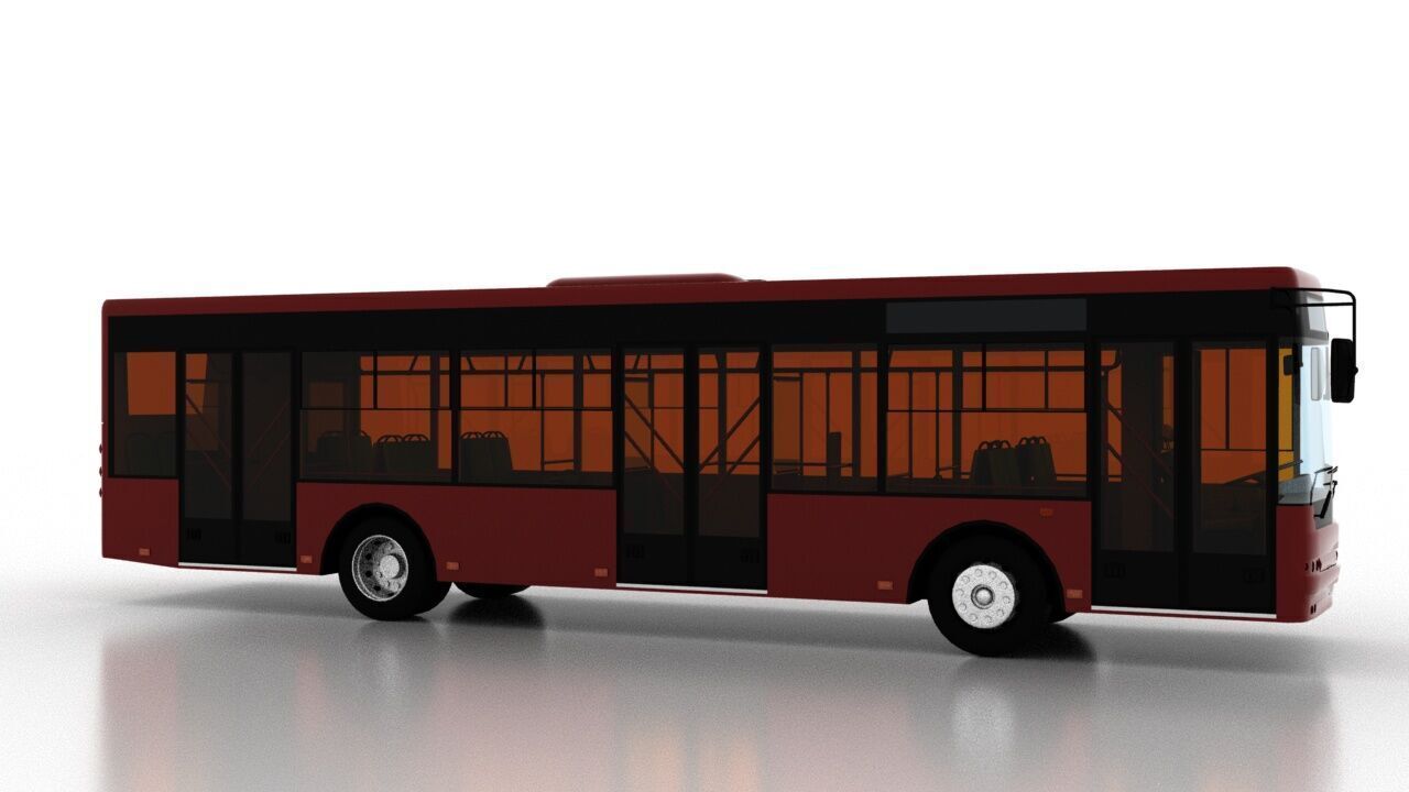 Bus Bogdan A70130 3D model_7