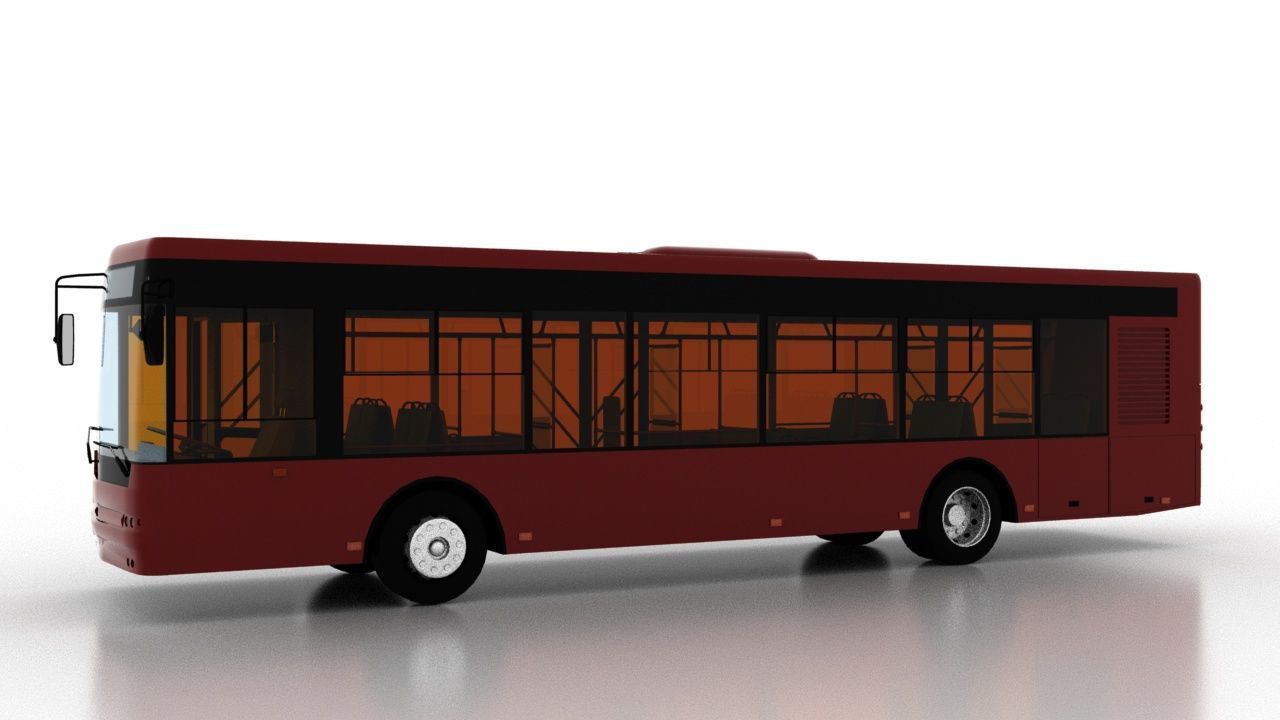 Bus Bogdan A70130 3D model_2