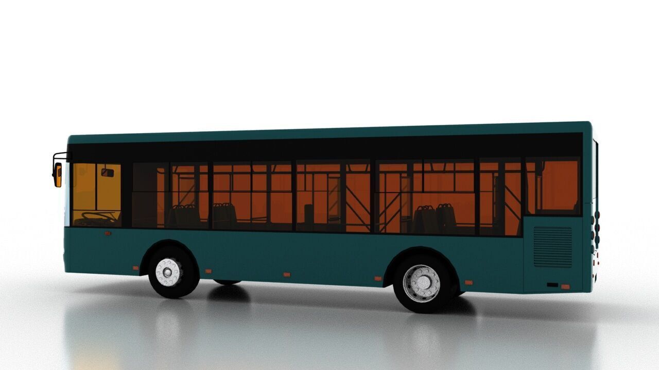 Bus Bogdan A60110 Low-poly 3D model_3