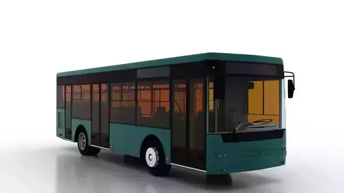 Bus Bogdan A60110 Low-poly 3D model