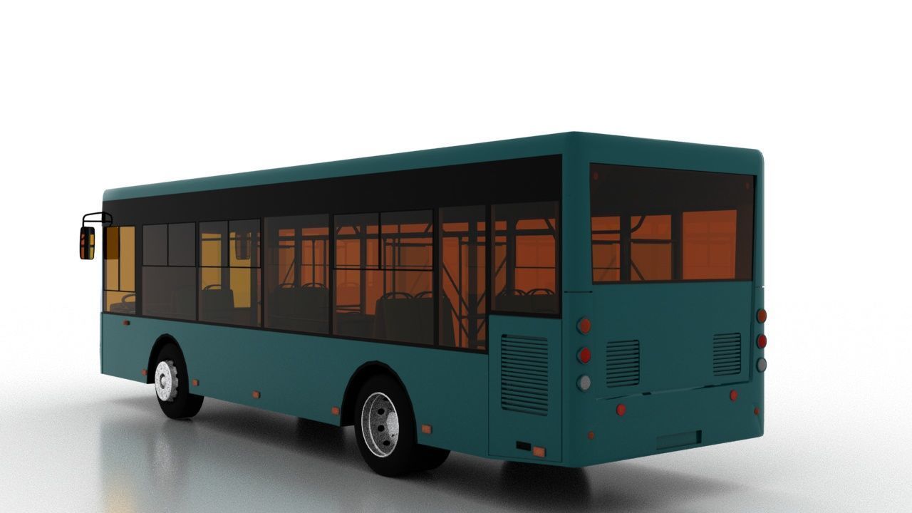 Bus Bogdan A60110 Low-poly 3D model_4