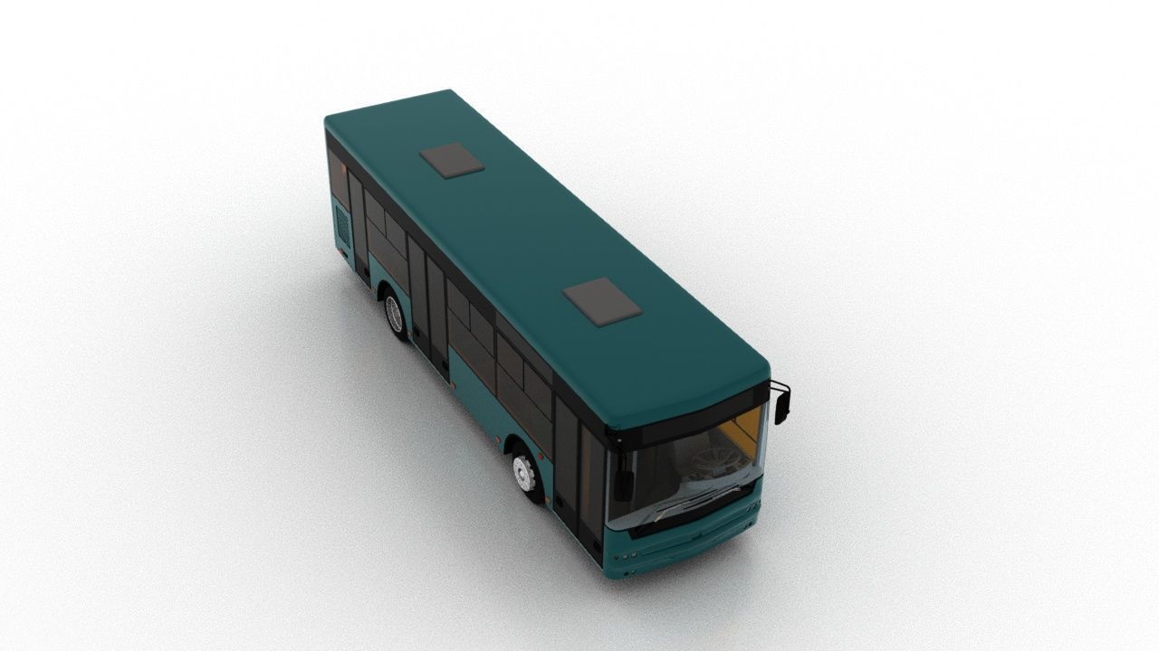 Bus Bogdan A60110 Low-poly 3D model_8