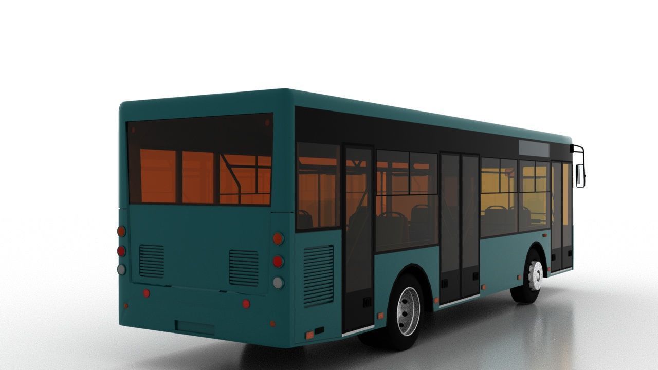 Bus Bogdan A60110 Low-poly 3D model_5