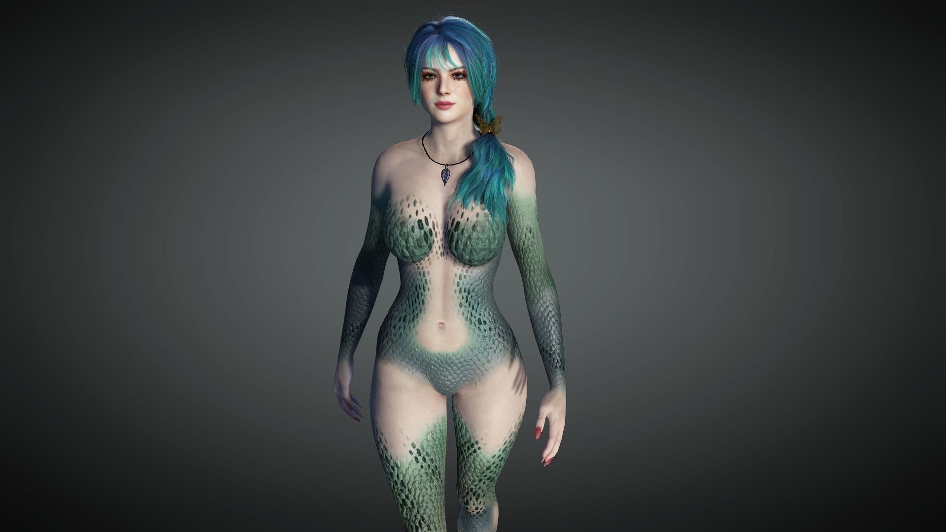 AAA Fantasy Female Character 03 Low-poly 3D model_1