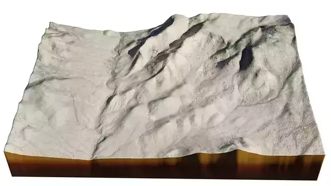 Desert mountain  3D model