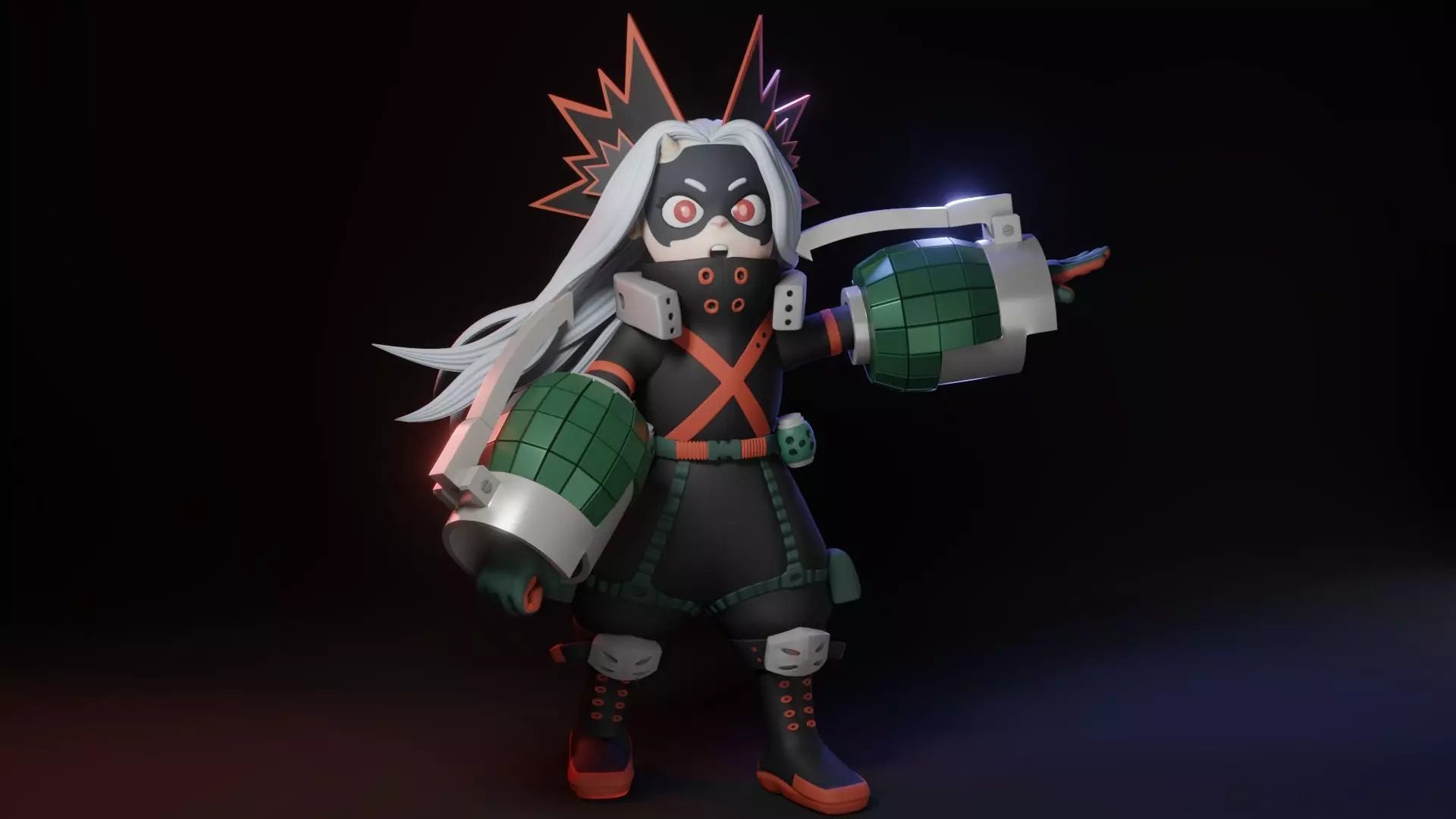 Eri-chan with the Bakugou costume for 3D Print 3D print model