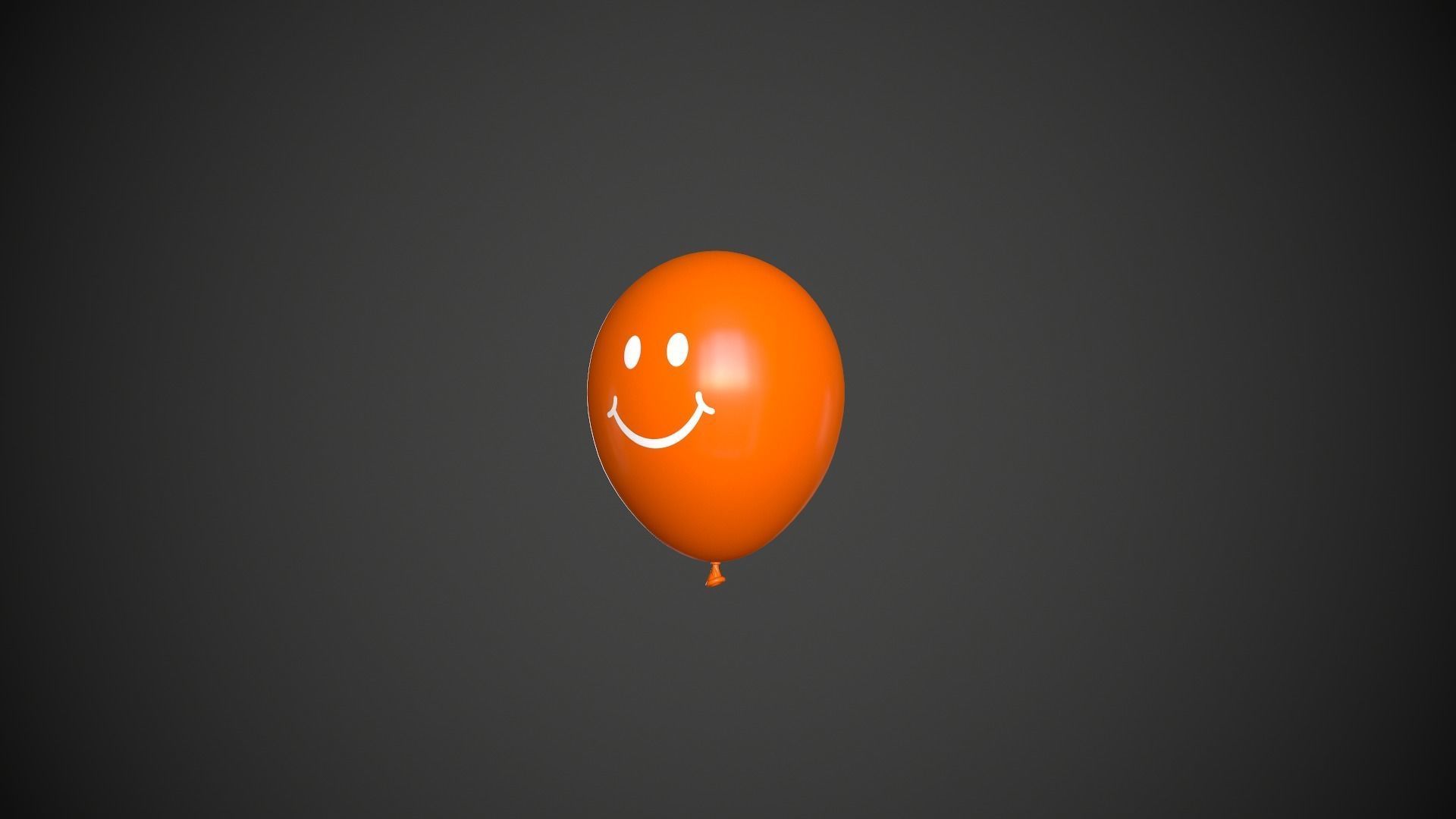 Ballon Colored Low-poly 3D model_2