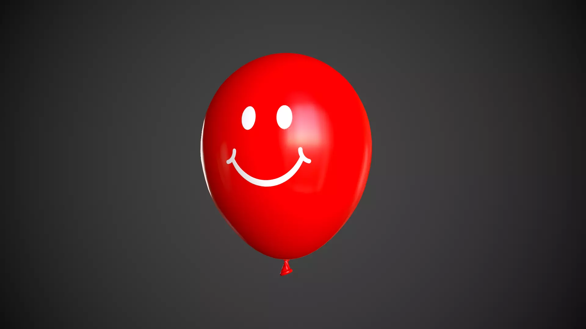 Ballon Colored Low-poly 3D model_0