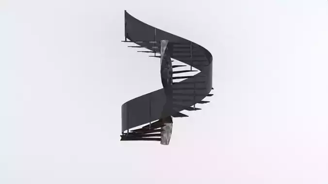 Stairs spiral staircase 3D model