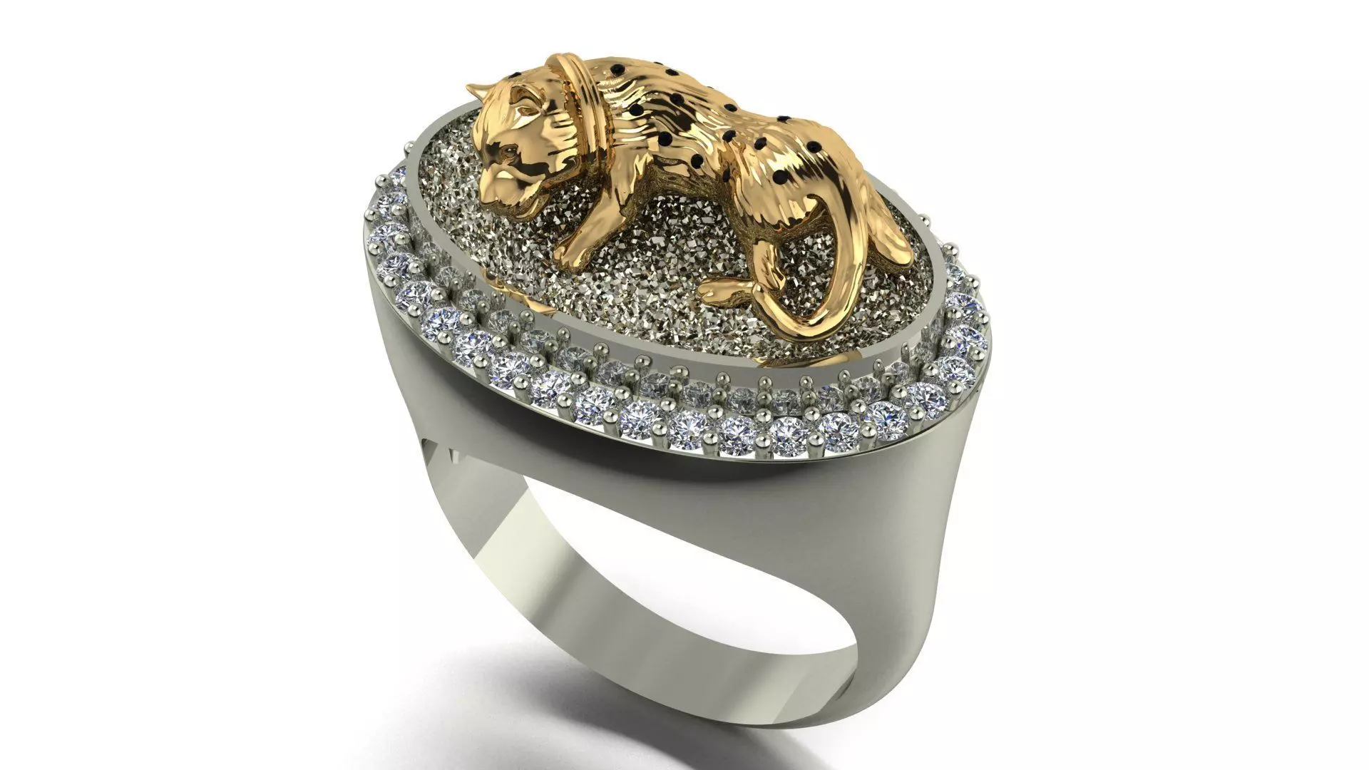 tiger ring 3D print model
