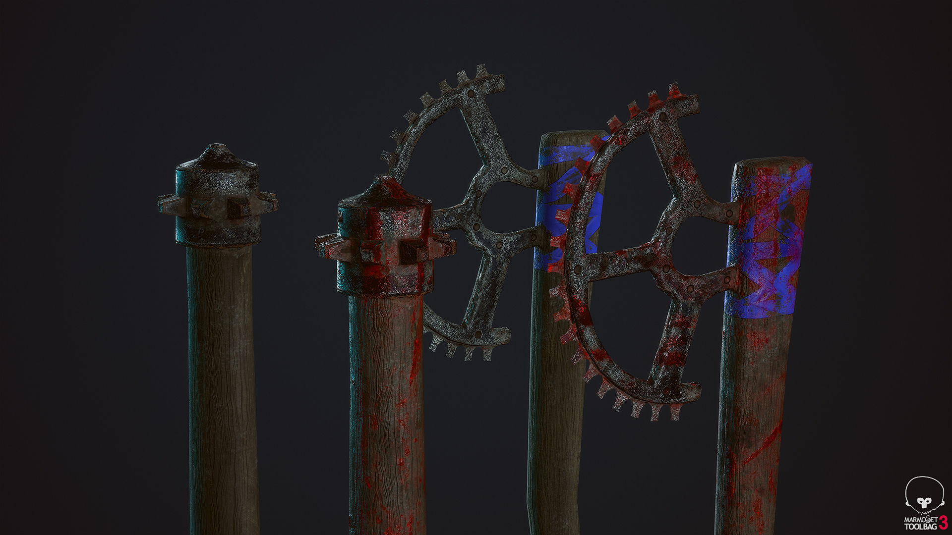 Survivor Girl 3 Low Poly Game Ready Low-poly 3D model_19