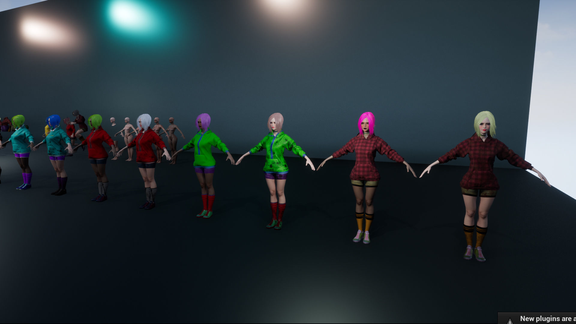 Survivor Girl 3 Low Poly Game Ready Low-poly 3D model_24