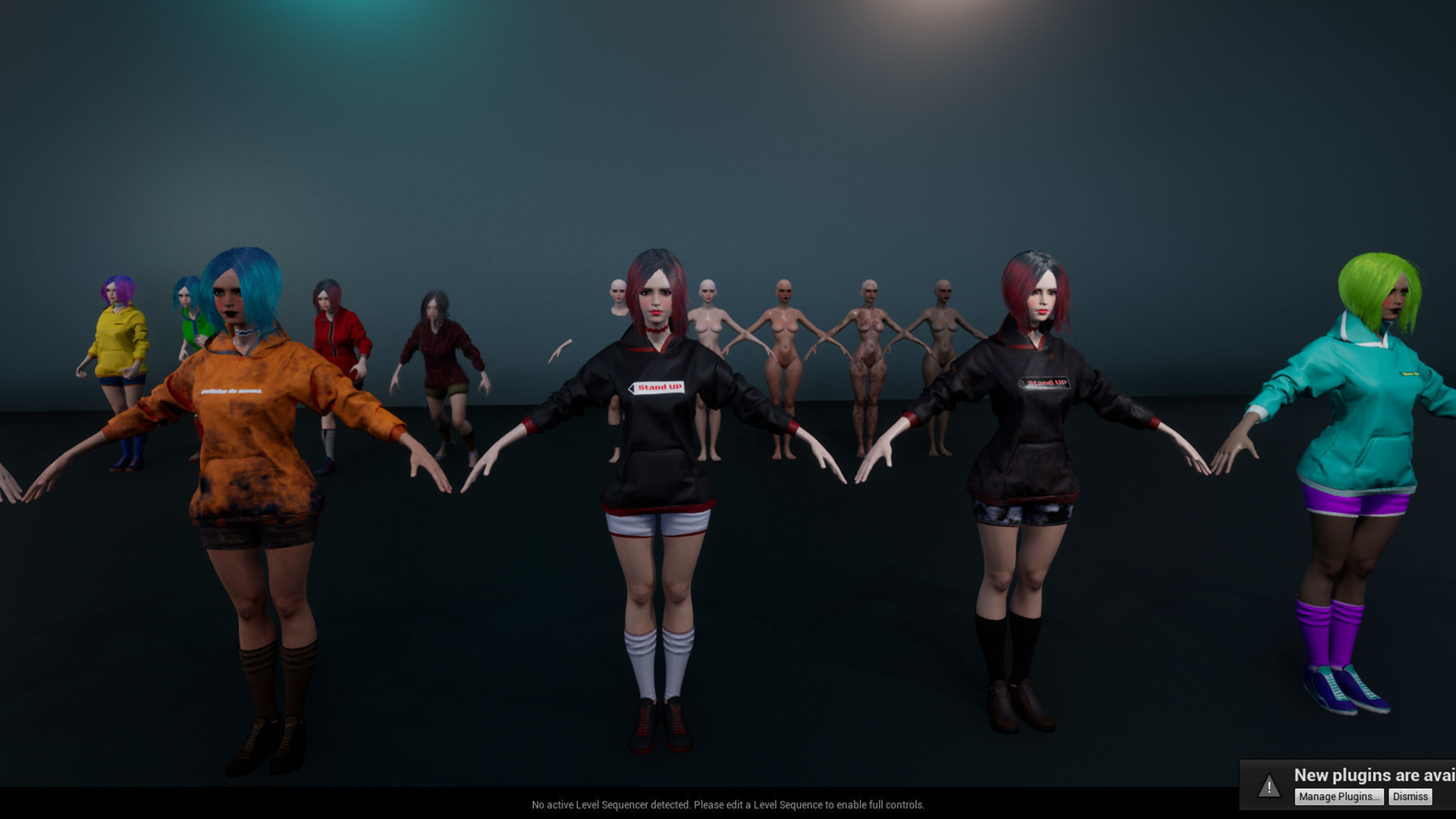 Survivor Girl 3 Low Poly Game Ready Low-poly 3D model_28