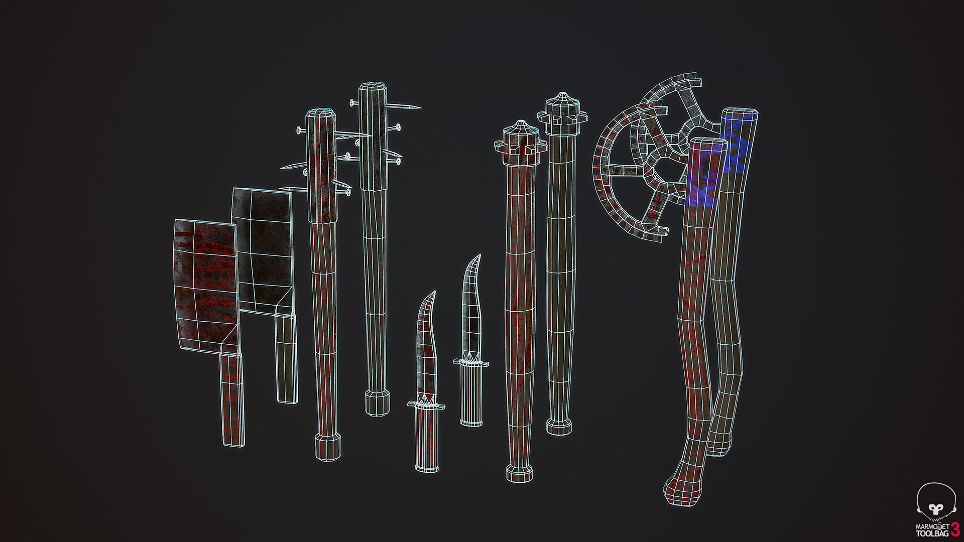 Survivor Girl 3 Low Poly Game Ready Low-poly 3D model_20