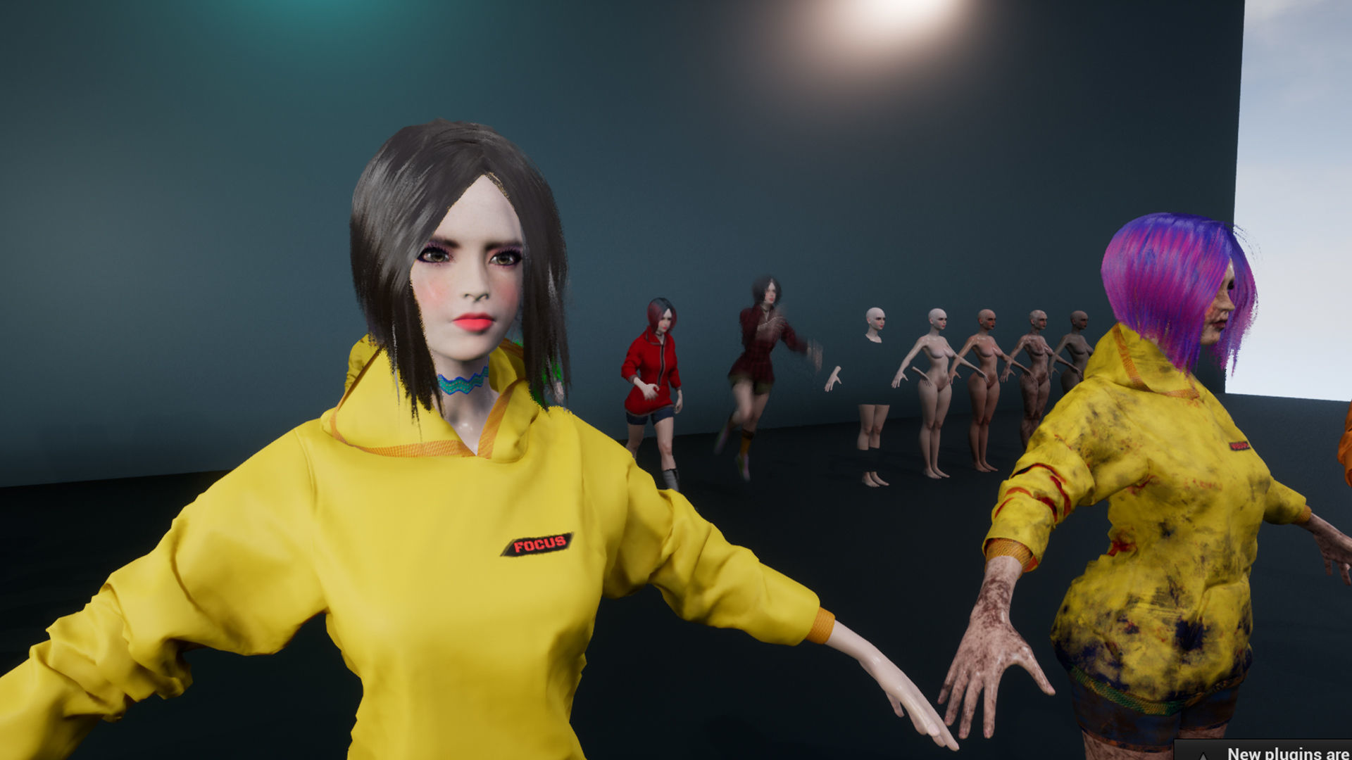 Survivor Girl 3 Low Poly Game Ready Low-poly 3D model_26