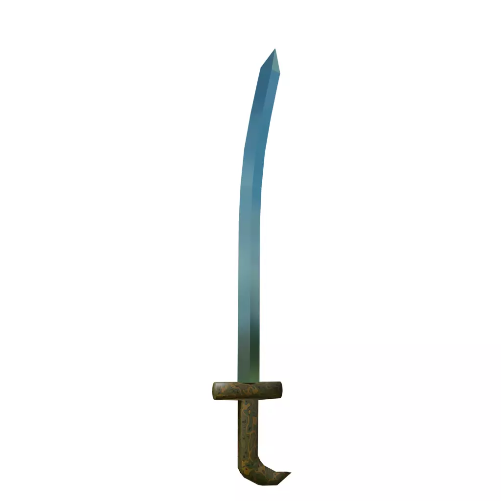 sharp sword Free low-poly 3D model
