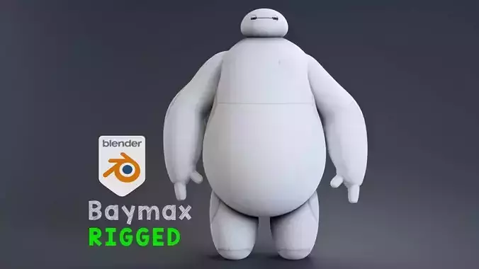 Big hero 6 - Baymax rigged 3D model