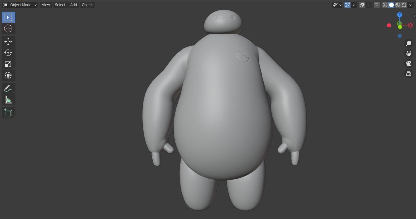 Big hero 6 - Baymax rigged 3D model_11