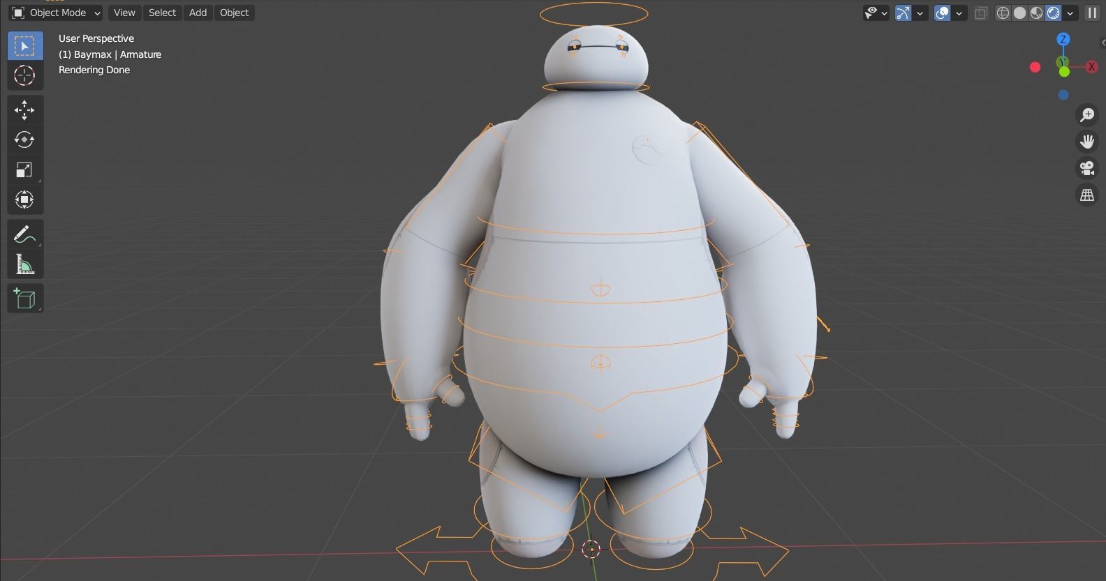 Big hero 6 - Baymax rigged 3D model_10