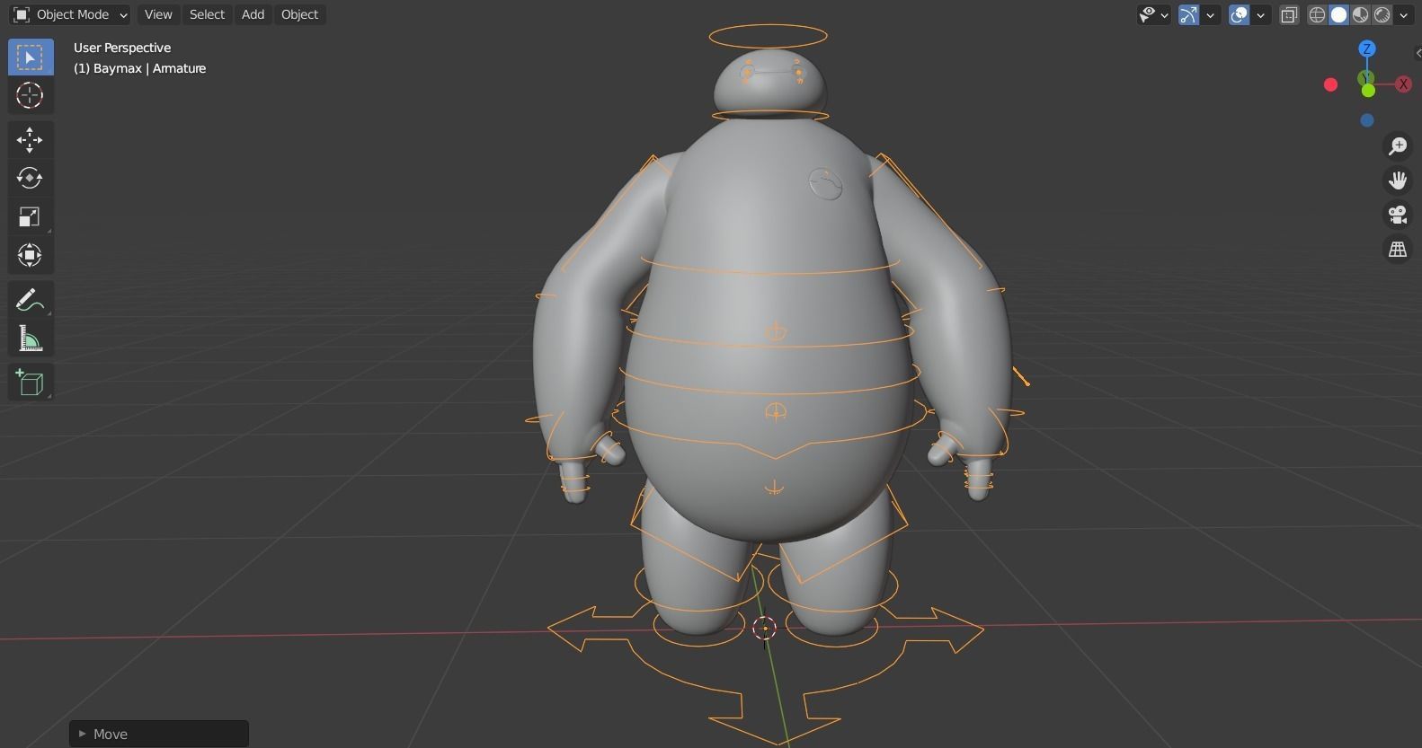 Big hero 6 - Baymax rigged 3D model_3