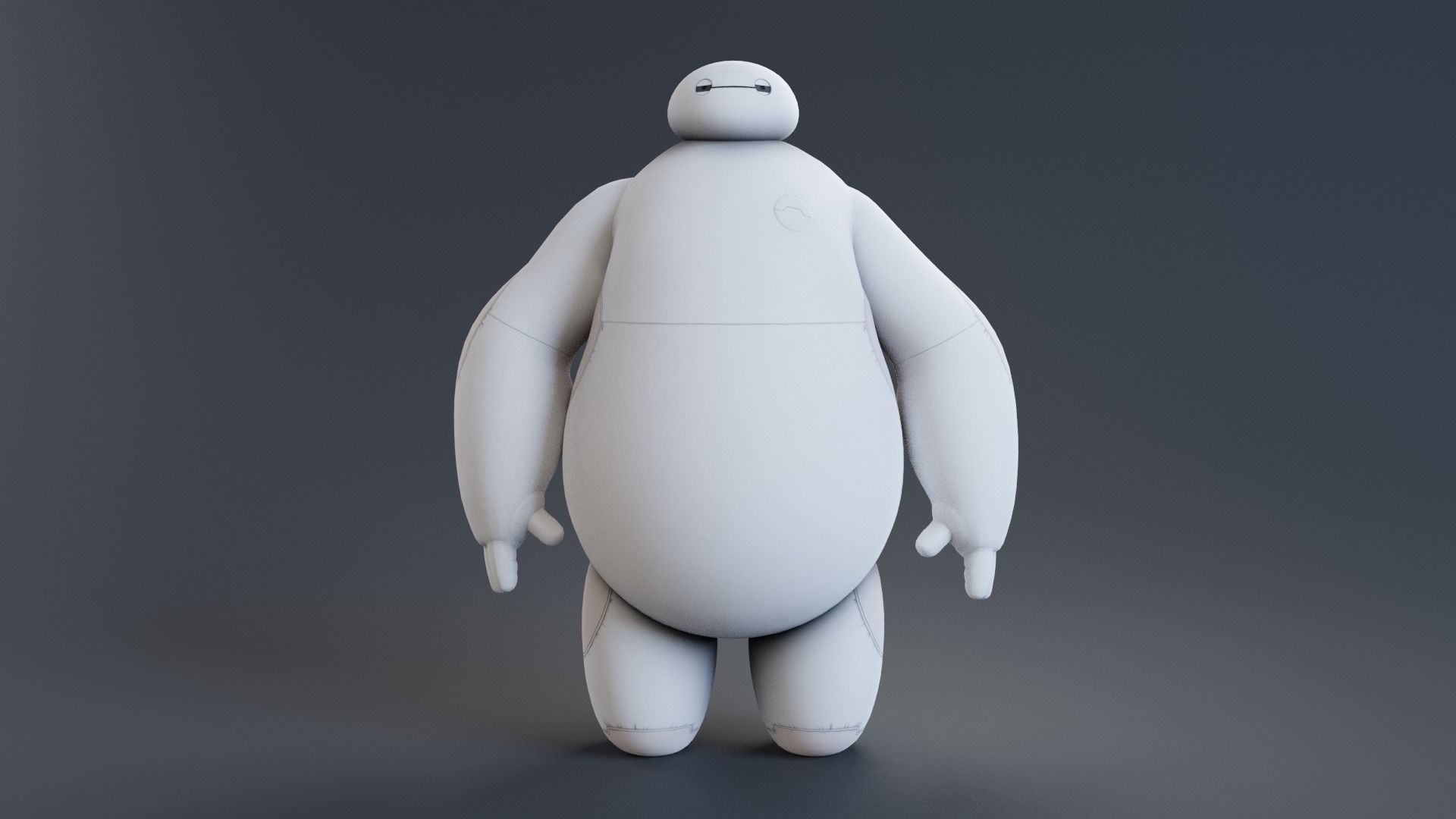 Big hero 6 - Baymax rigged 3D model_4