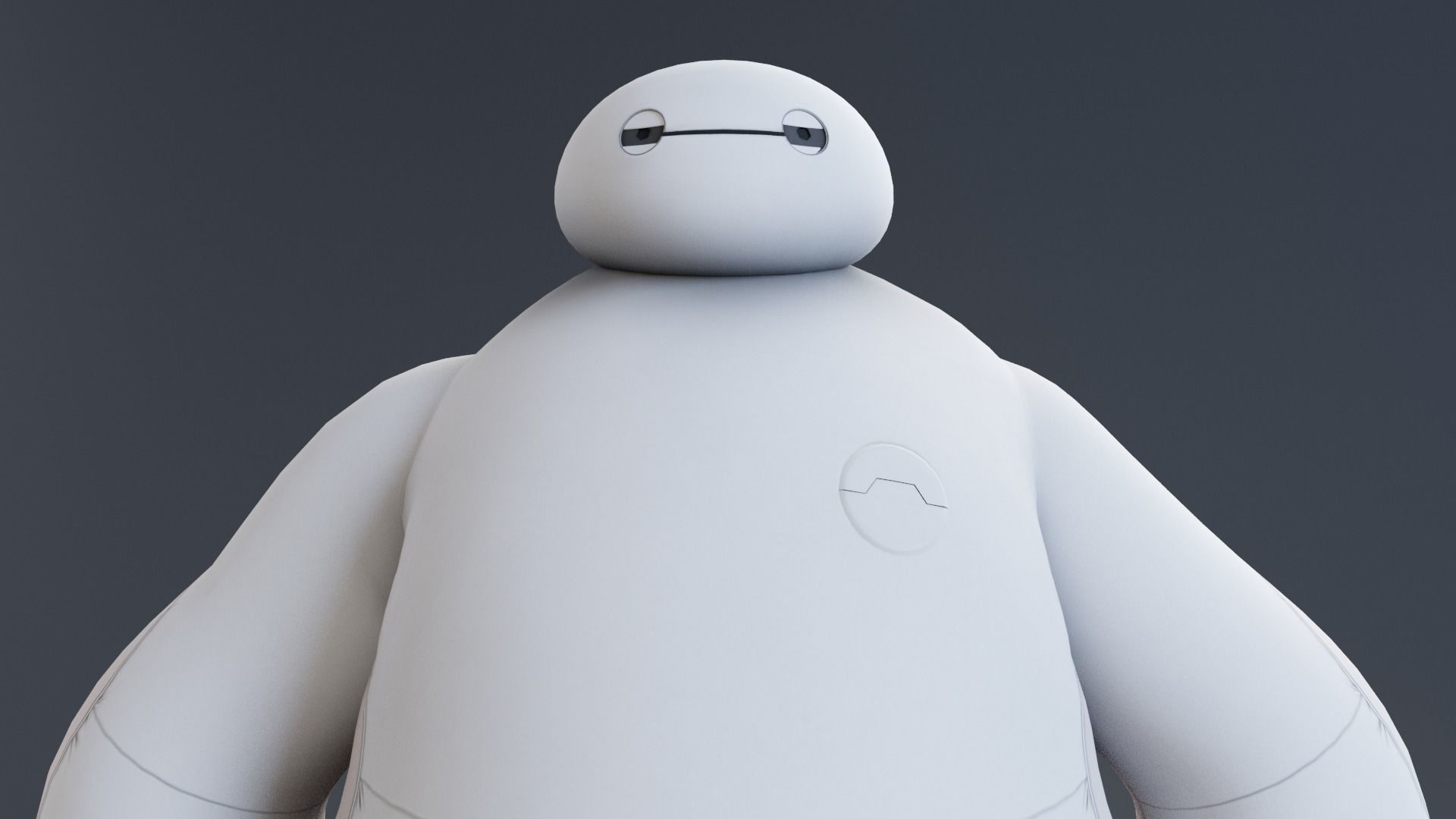 Big hero 6 - Baymax rigged 3D model_6