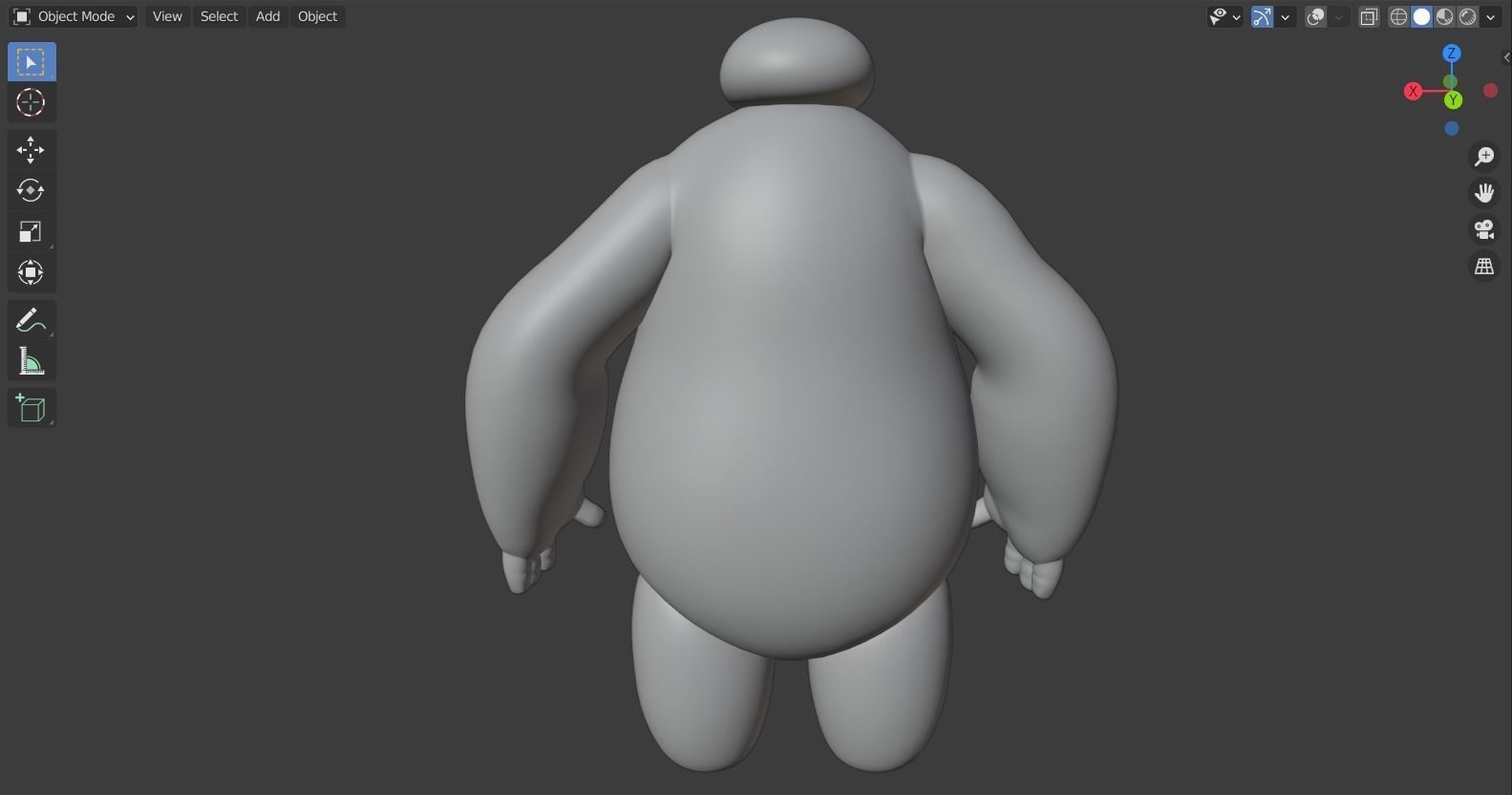 Big hero 6 - Baymax rigged 3D model_8
