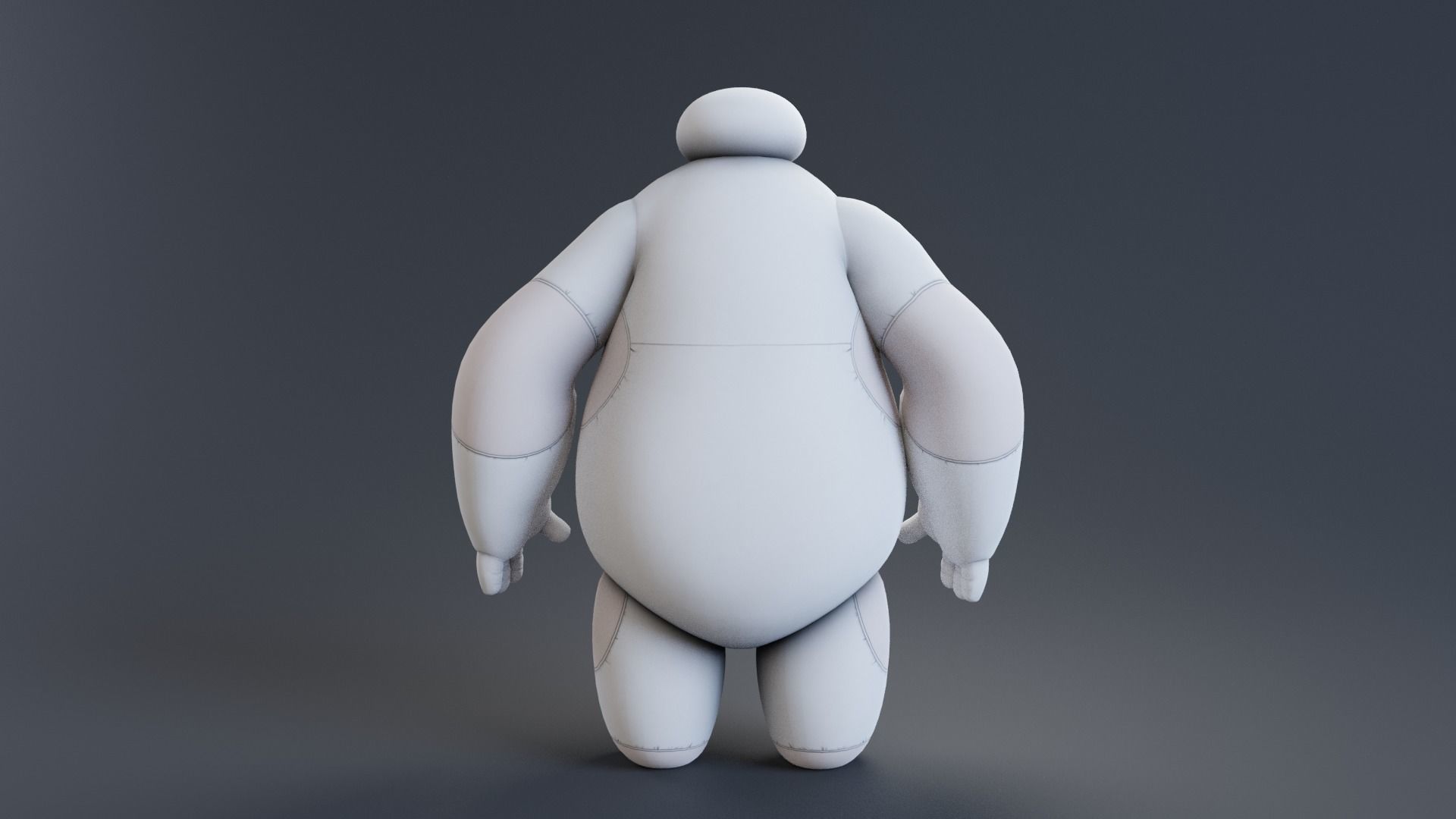 Big hero 6 - Baymax rigged 3D model_7